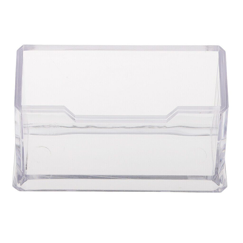 Office Desktop Business Card Holder Display Name Card Rack Stand Cases Storage
