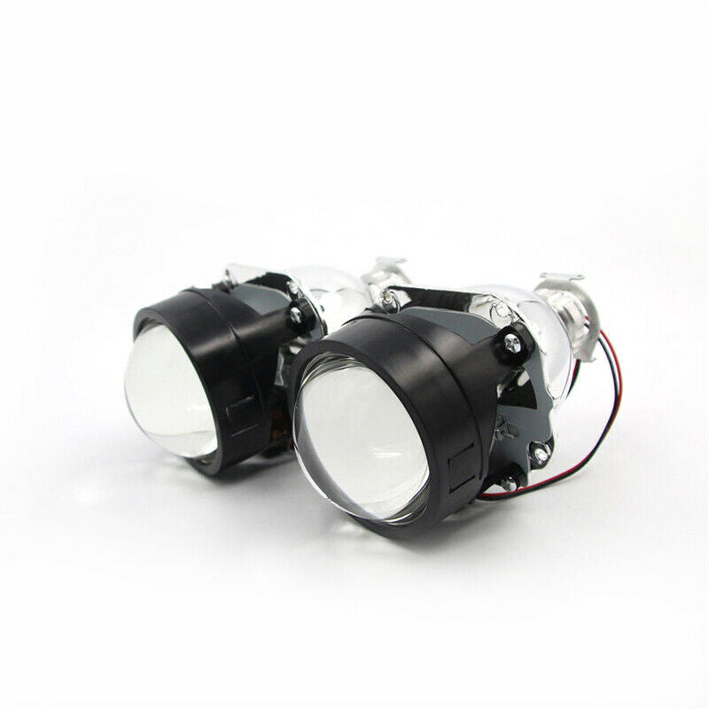 2.5" HID Bi-xenon Projector Lens LHD/RHD Headlight w/ Light Guide Angel Eye H1H4