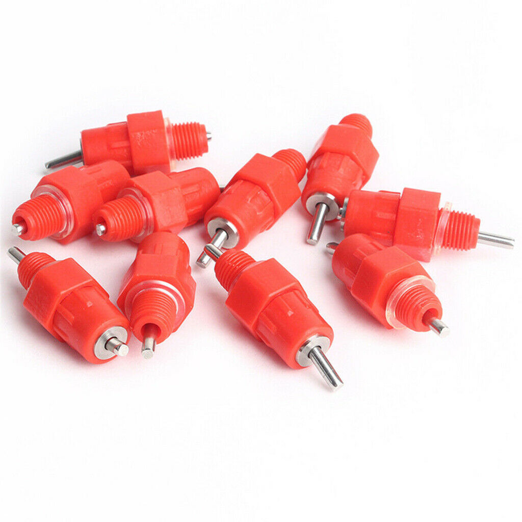 40Set nipple 360 degree water nipple poultry drinker for pigeon chickens