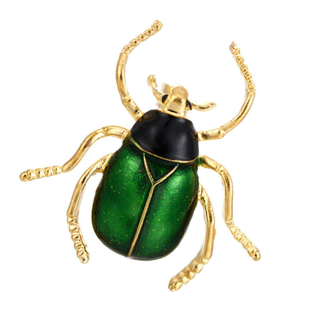 Beetle Brooch Corsage Insect Hats Scarf Clips Insect Boutonniere Green green