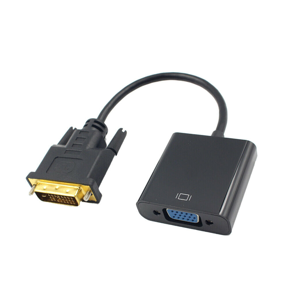 1080P DVI-D 24+1Pin to VGA Female HDTV Monitor Cable Video Adapter for PC