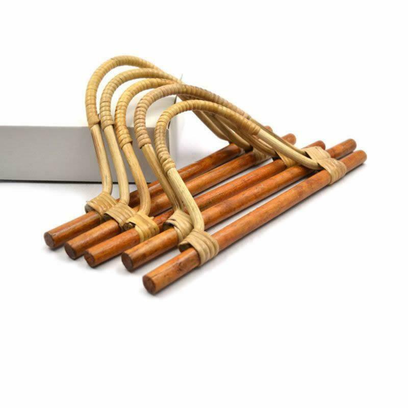 Bamboo Rattan Purse Hanger Bag Handle DIY Handbag Replacement Accessories
