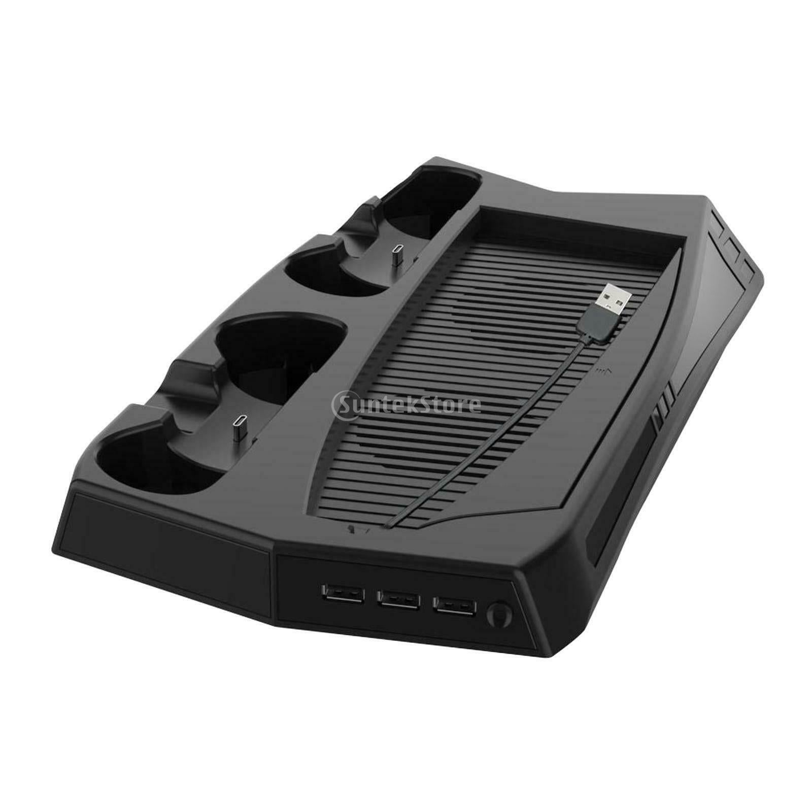 Vertical Cooling Stand with Controller Charging Dock for PS5 Digital Edition &