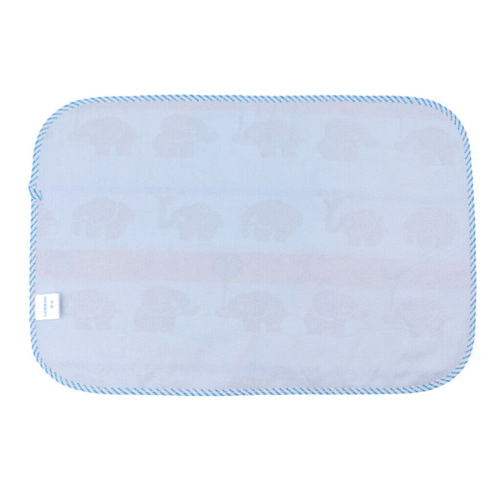 Baby Six-Layer Gauze Padding Mattress Changing Diaper Pad  Blue elephant