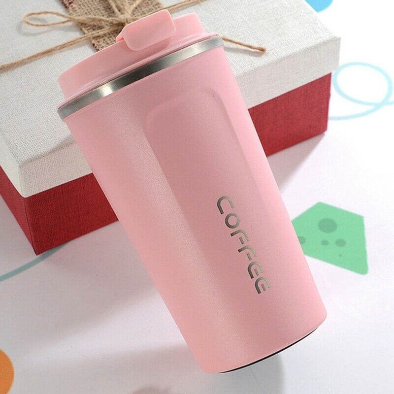 380ML Heat Preservation Coffee Mug Stainless Steel Travel Portable Mug Coffee R4