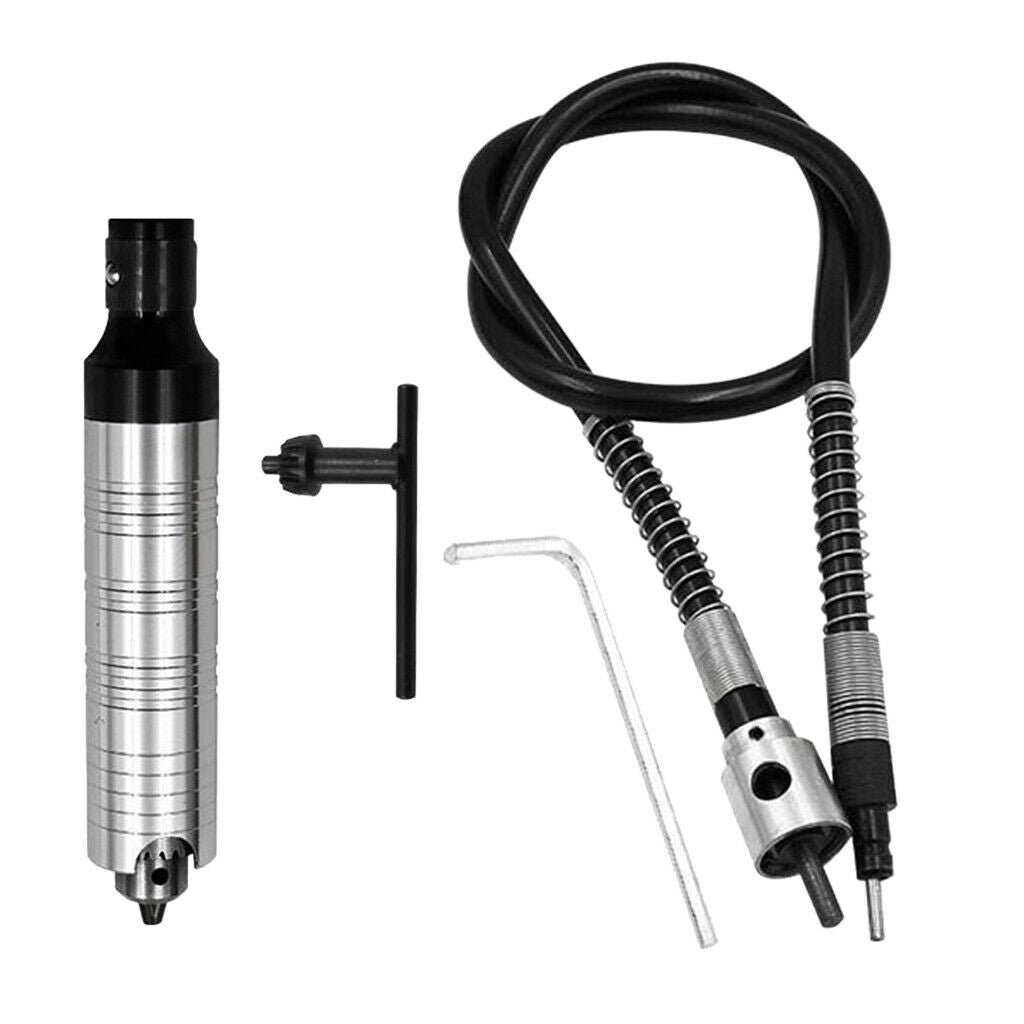 Rotary Grinder Tool Flexible Flex Shaft Fits + 0.3-4mm Handpiece +Key