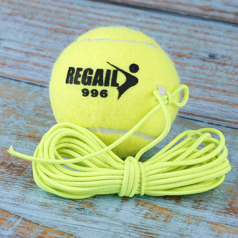 Elastic Rubber Band Tennis Ball Single Practice Training Belt Line Cord Tool WF
