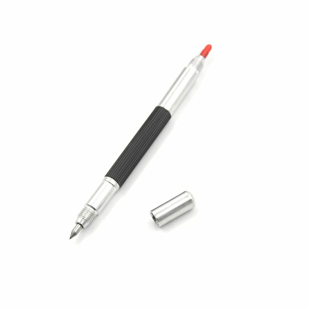 New High Quality Sharp Tungsten Steel Tip Scriber Clip Pen Ceramics Glass  136mm