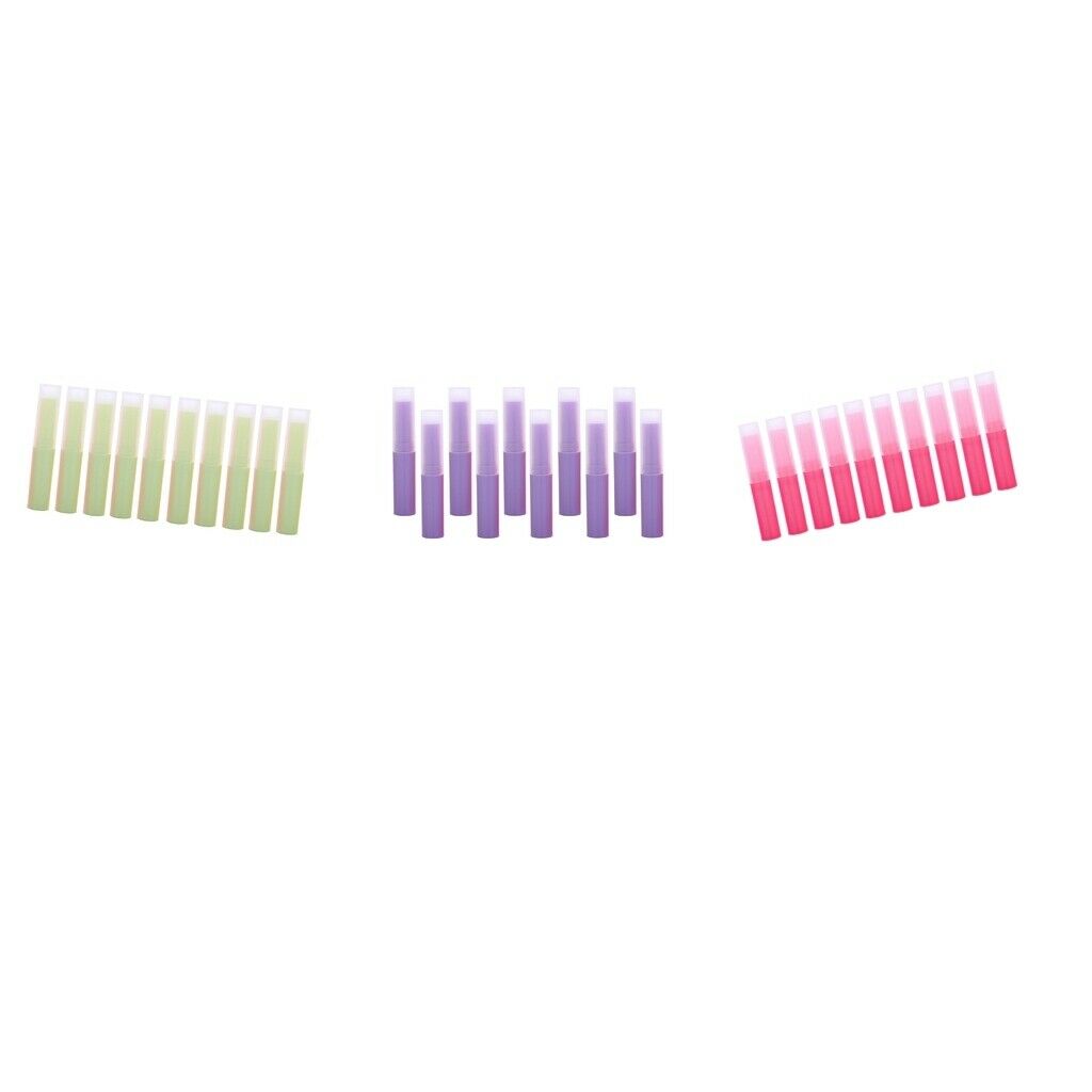 30Pcs Empty Lipstick Tubes Lip Balm Containers DIY Makeup Tools