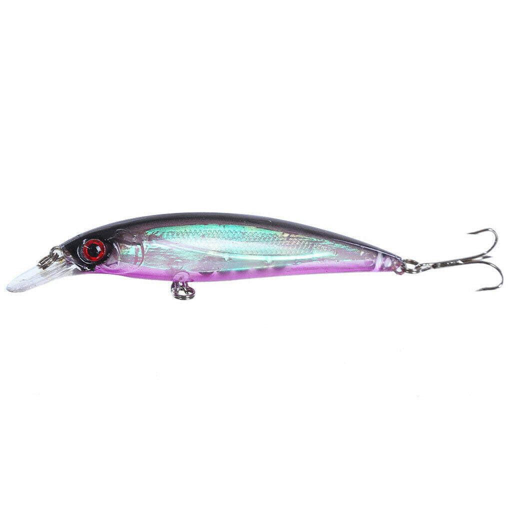 8 Color Minnow ABS Plastic Hard Fishing Lures Baits Crankbaits for Blackfish