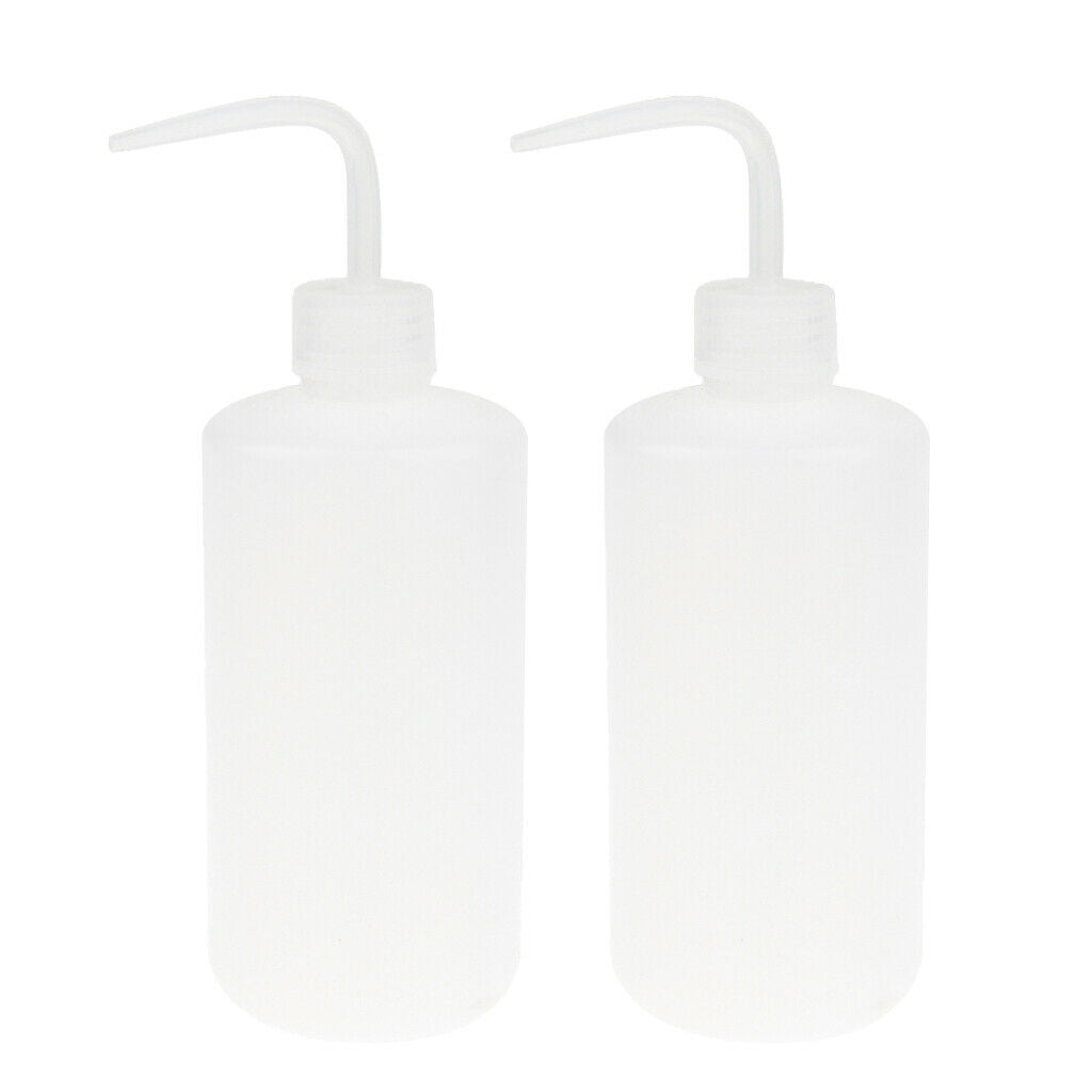 2pcs 500ml Plastic Green Soap Wash Clean  Diffuser Bottle Lab Tattoo