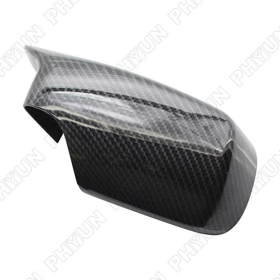 For 1998-05 BMW E46 Hatchback Sedan Touring Side Mirror Covers Carbon Fiber Look