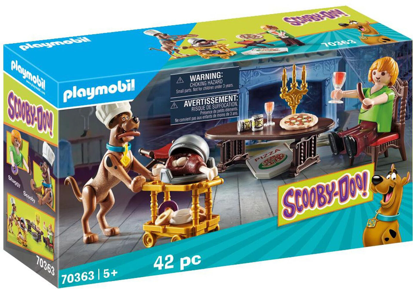 70363 Playmobil Scooby Doo! Dinner with Scooby and Shaggy Suitable for ages 5 ye