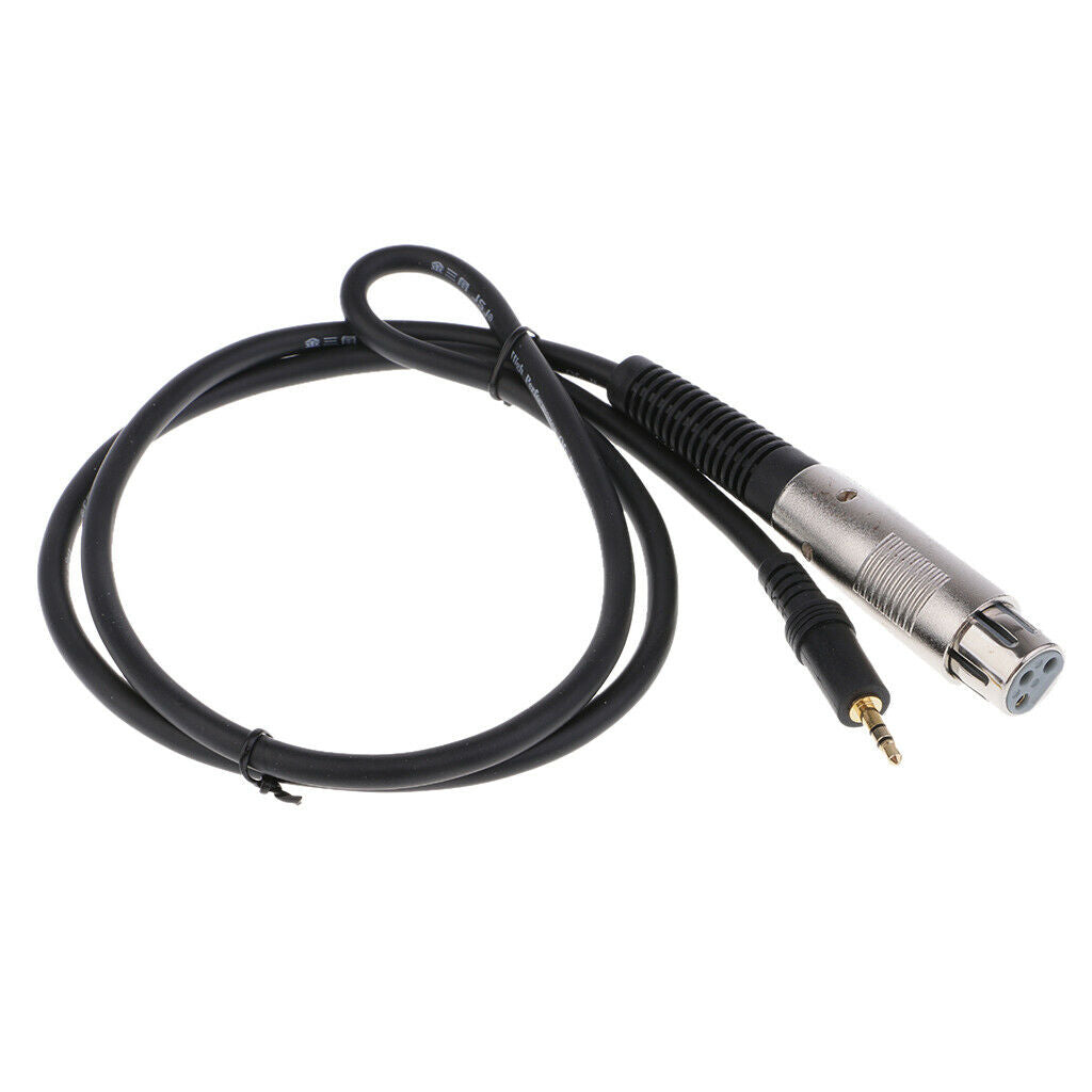 3.5mm (1/8 Inch) Stereo Male to XLR Female Cable 1meter