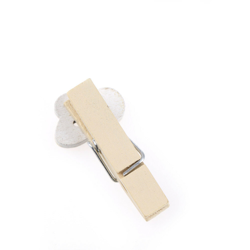 Cartoon Bee Wood Clips Photo Paper Pegs Clothespin Craft Decor with Hemp R.l8
