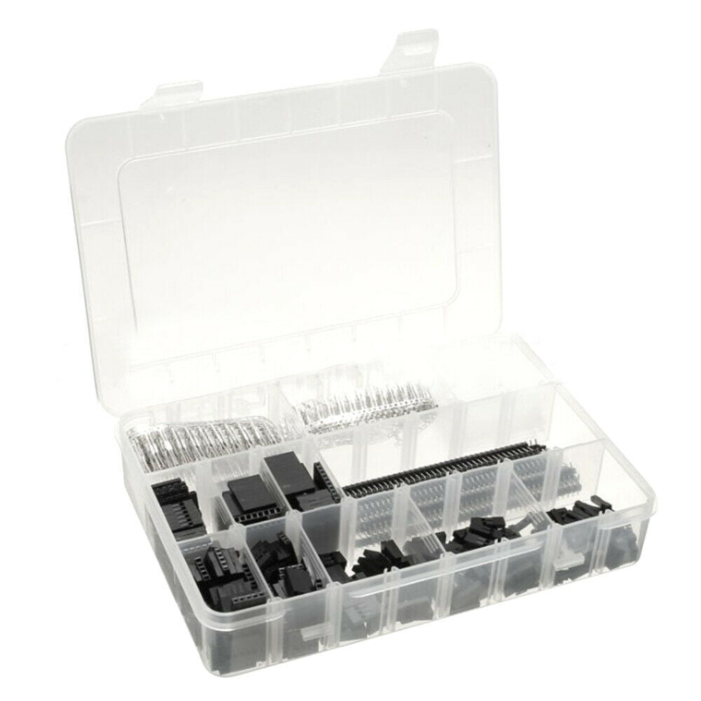 1450Pcs/set 2.54mm Dupont Connector Kit PCB Headers Male Female Pins Terminal
