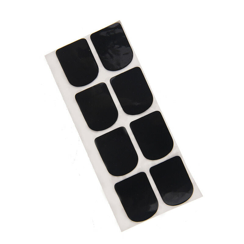 0.8mm 8x black rubber saxophone sax clarinet mouthpiece pads patches cushio_DD