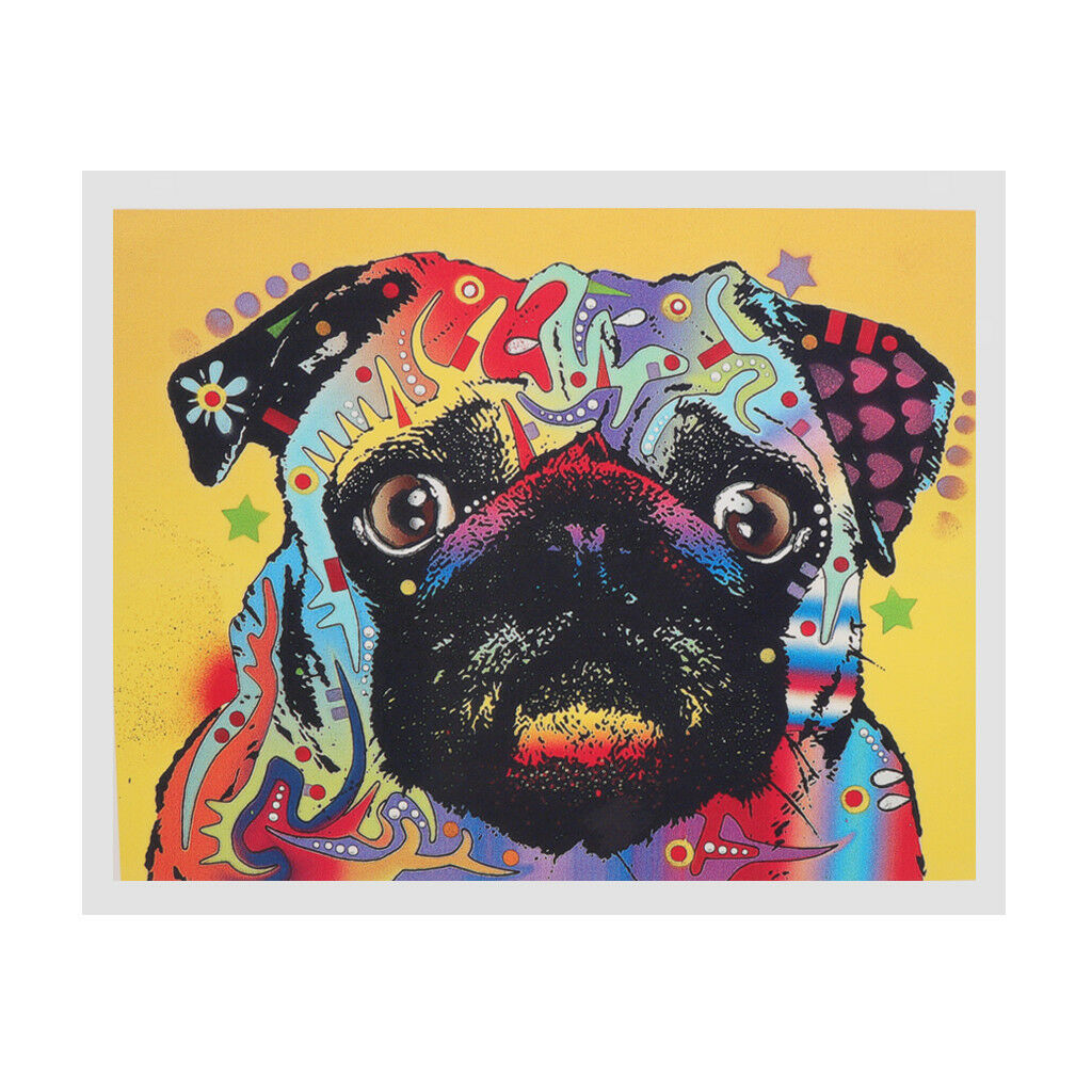 1 Panel Modern Abstract Art Painting Oil Print Painting on Canvas Poster Pug