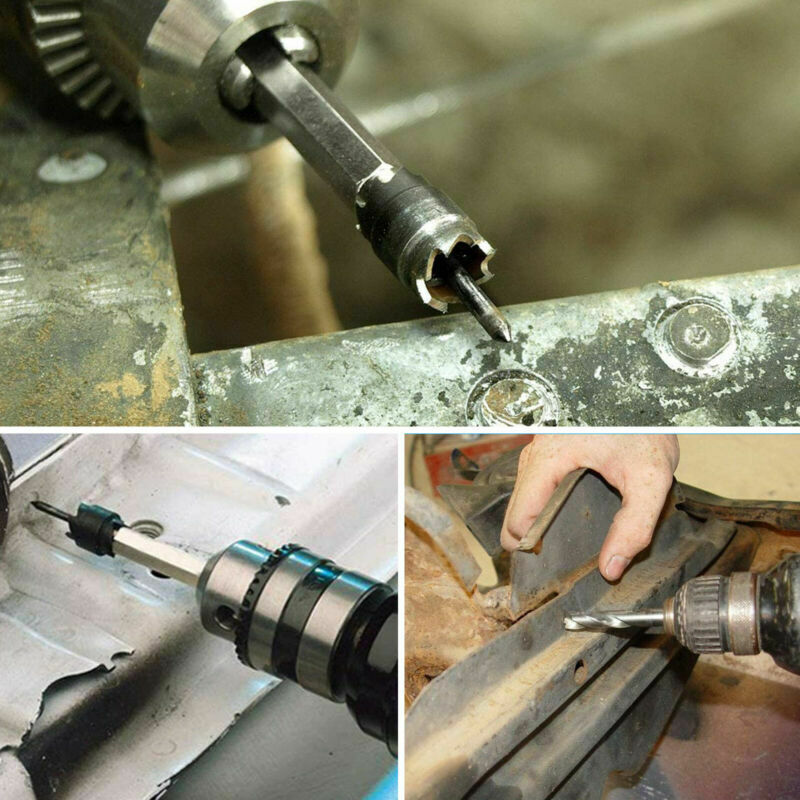 13Pcs Double Side Rotary High Speed Steel Spot Weld Cutter Hexagon Shank Remover