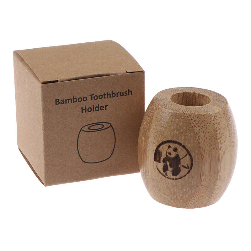 Bamboo Toothbrush Holder Wooden Toothbrush Bathroom Stands Toothbrush Too.l8