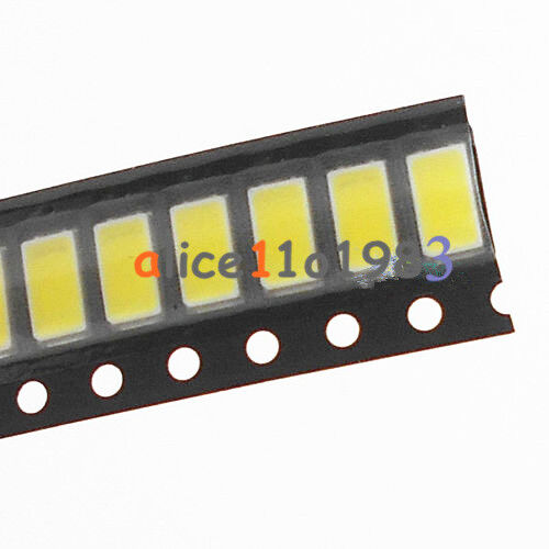 50PCS 120° SMD SMT -EE132 5730 White 6050-7000K LED Light Bead 50-55LM 3.3V-3.6V