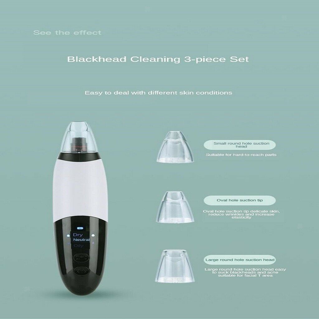 H3 Electric Facial Pore Vacuum Cleaner Blackhead Remover for Men Women