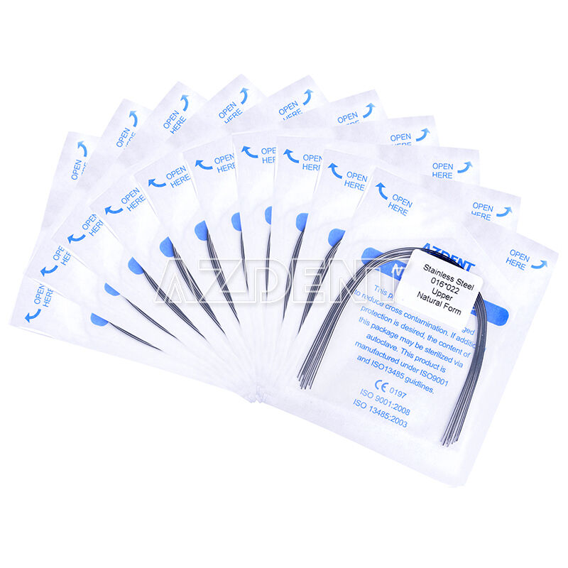 50X Dental Orthodontic Stainless Steel Rectangular Arch Wire 16X22 Upper Natural