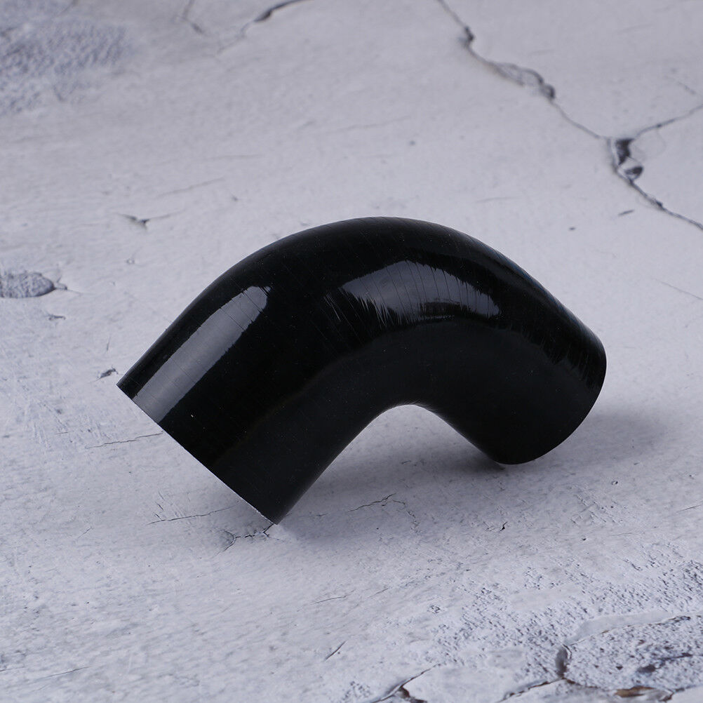 Black 90 degree reducer silicone hose 51-63mm pipe coupler DD