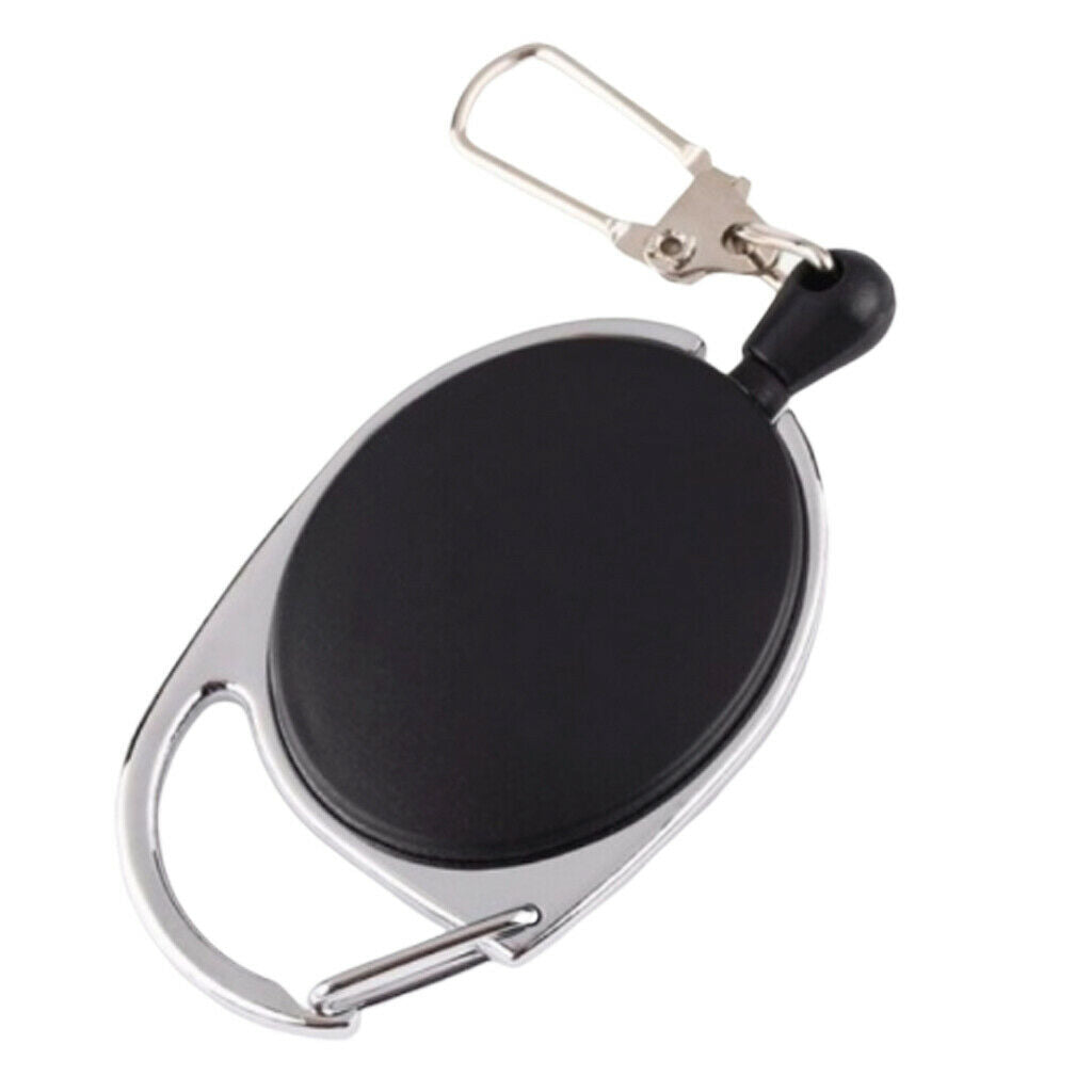 Lots 2 Retractable Key Chain Recoil Heavy Duty Cord ID Badge Card Clip