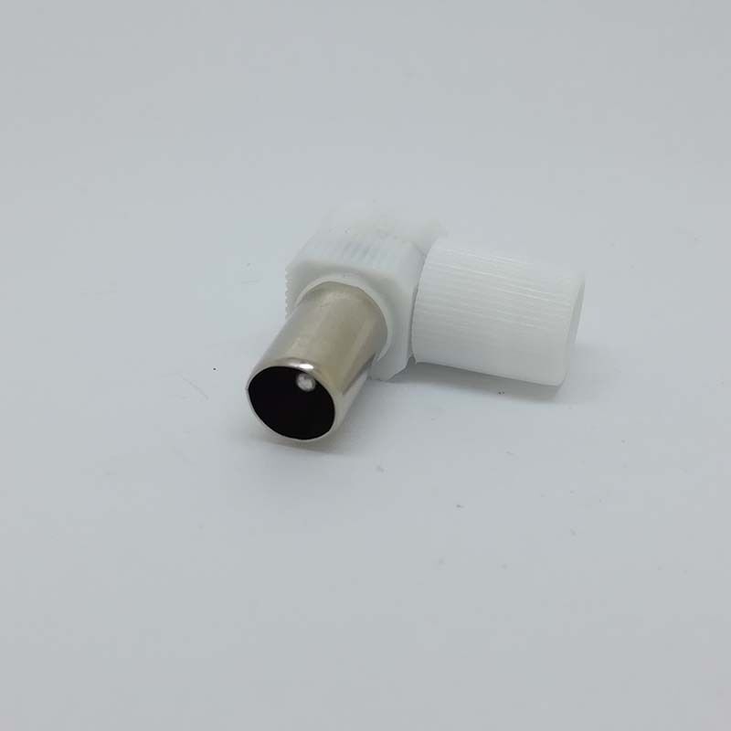 2x 90 angle FM Atenna Male to Female PAL TV RF Coxial Connector Adaptor Plug