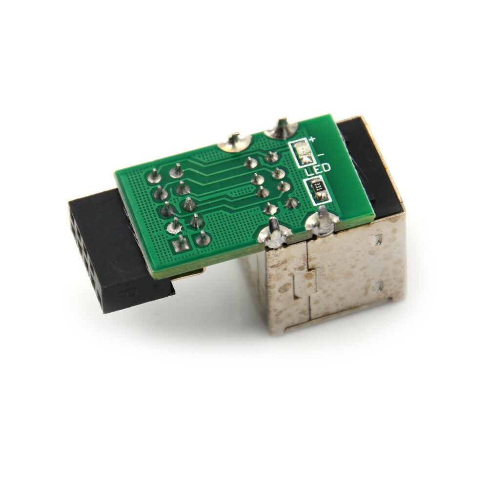 9Pin Motherboard to Double Layer 2 Port USB2.0 A Female Internal Header Ada Lt
