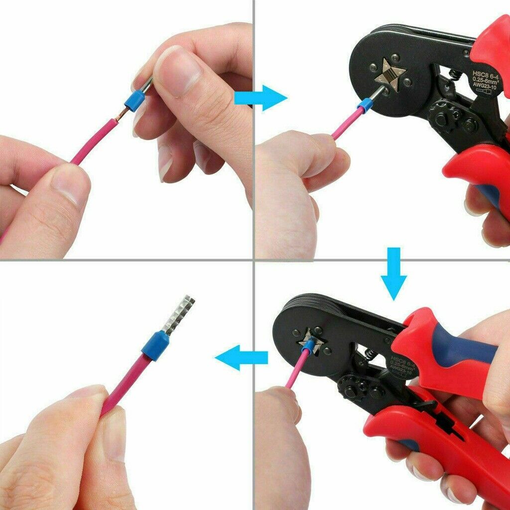 Tube-Type Cold-Pressed Terminal Combination Boxed Crimping Pliers Insulated