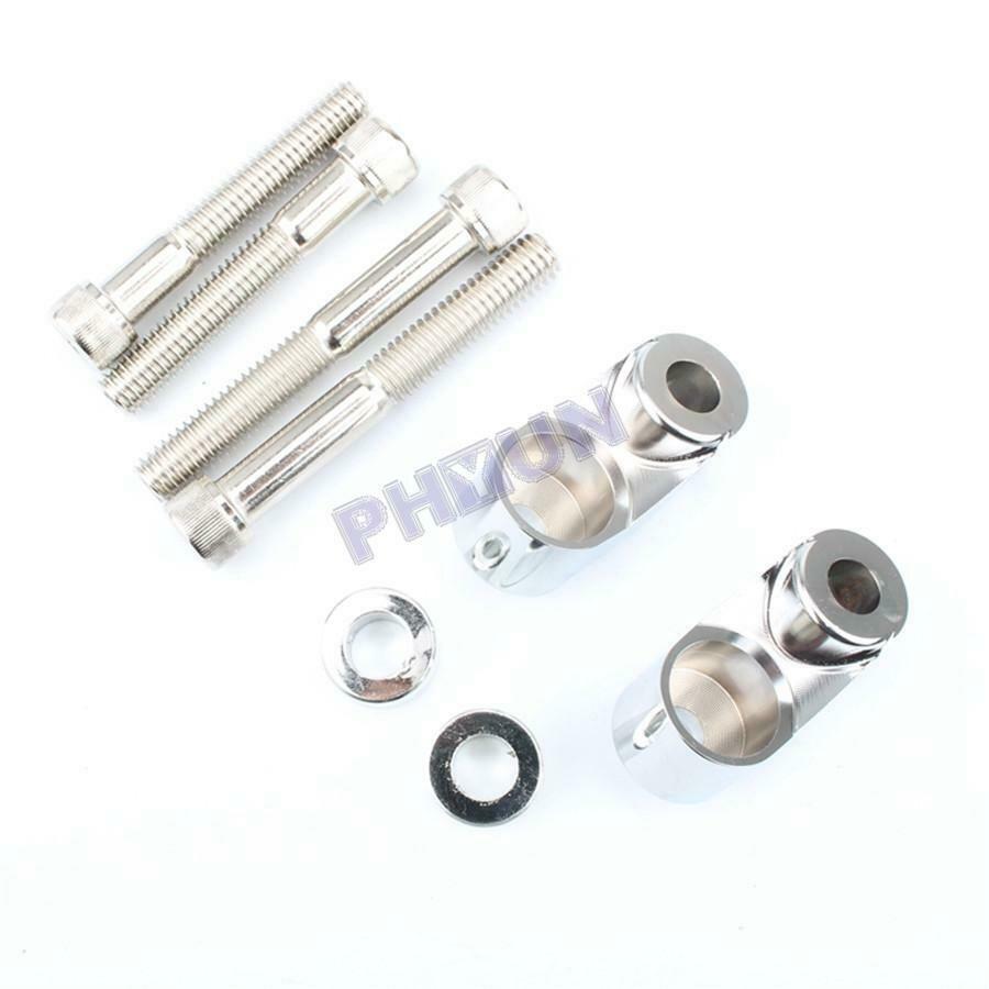 For Sportster FXR FXD Dyna XL 39 & 49mm Tubes Turn Signal Relocation Kit 1 Pair