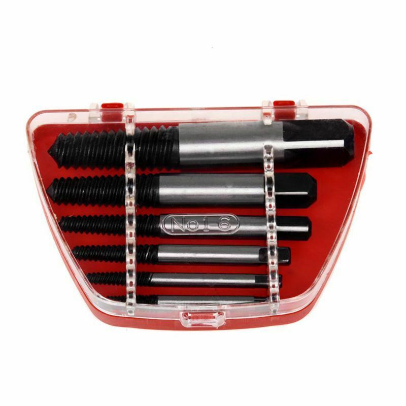 6 Pcs Hardware Tool Screw Bolt Nut Extractor Remover Tools Set W5Q9Q9