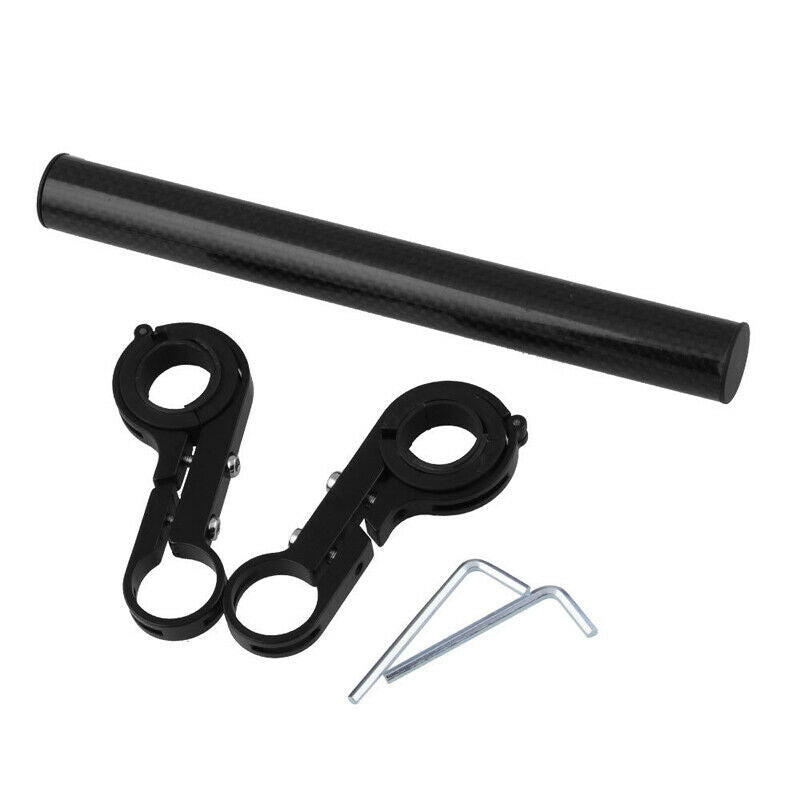 Bicycle Bike Handlebar Extender Lightweight Durable Aluminum Alloy Double Black