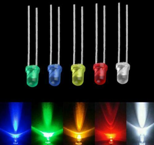 200pcs LED Lights Emitting Diodes Lamp Parts 3mm For Electronics DIY