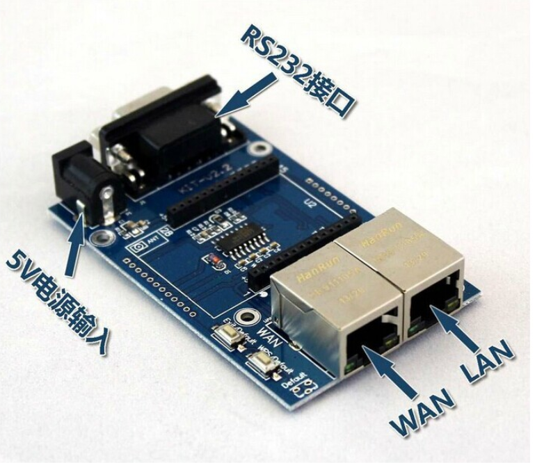 1pcs Serial ports WIFI module single chip WIFI HLK-RM04 simplified test board