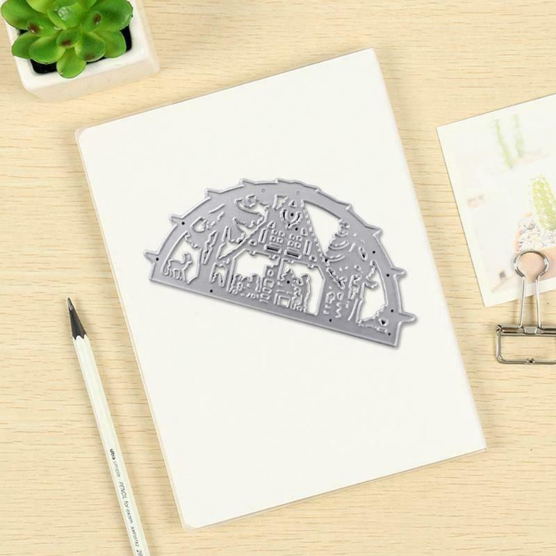 Christmas Chalet Metal Cutting Dies Stencil DIY Scrapbooking Album Paper Card