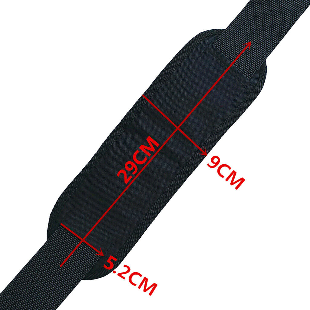 2X Replacement Shoulder Strap Pad Belt Cushion Damping for Backpack Bag Black