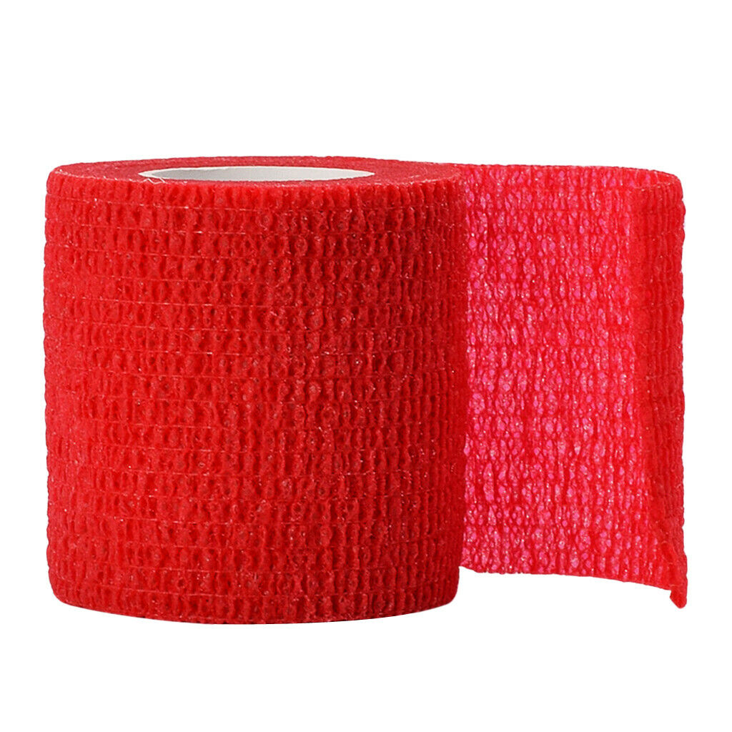 2 Roll Red Self Adhesive Grip Comfort Wrap Cover Tattoo Handle Bandage