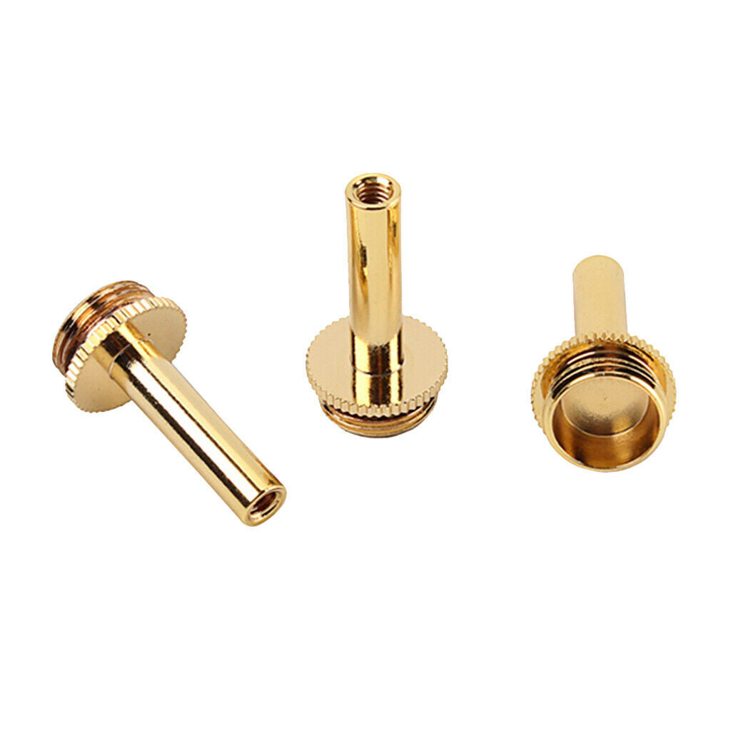3pcs Copper Trumpet Connecting Rod Piston Valve Key Screw Instrumental Parts
