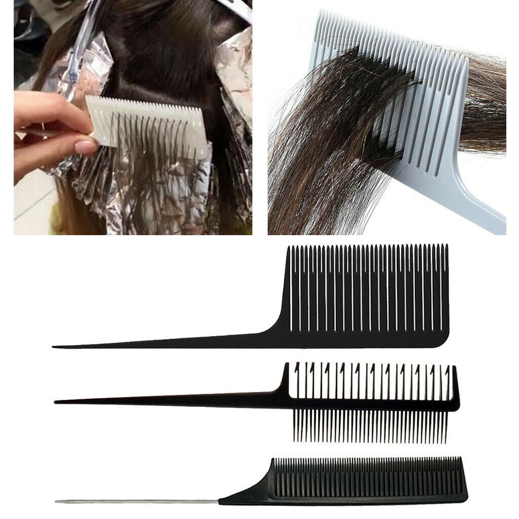 Professional Salon Weaving Highlighting Foiling Hair Comb Set 3PCS