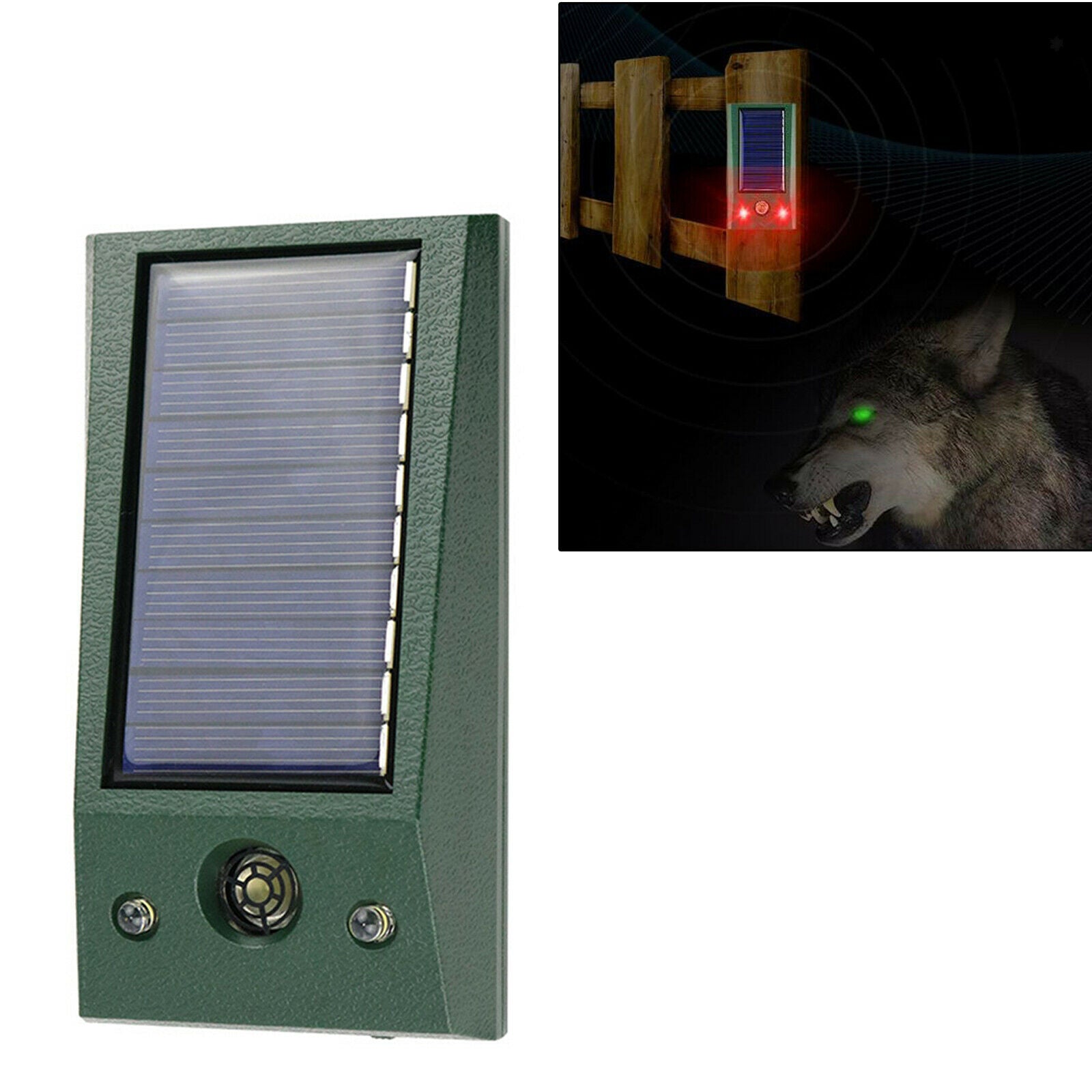 Animal Repeller Motion Detector Solar Strobe Sound Alarm Strobe Light