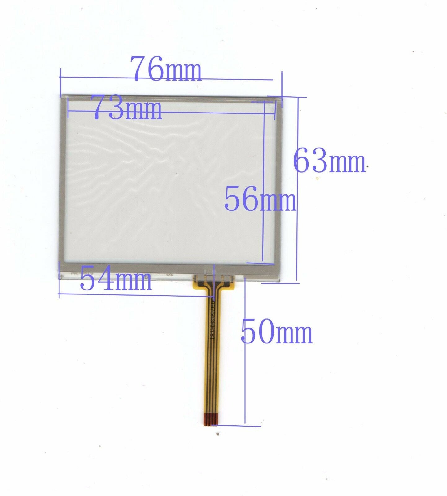 For TS-A1053 76*63mm 3.5-inch Touch Screen Glass