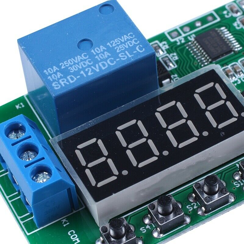 Dual Channel 12V Multi Functional Dpdt Delay Timer Relay Time Control Switch DA7