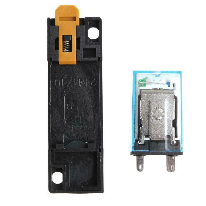 8 Pin MY2NJ Relay 24 V DC Small Relay 5A DPDT Coil With Base Socket