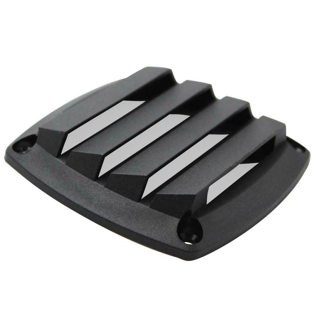 3" Black Plastic Louvered Vents Boat Marine Yacht Hull Air Vent Grill Cover