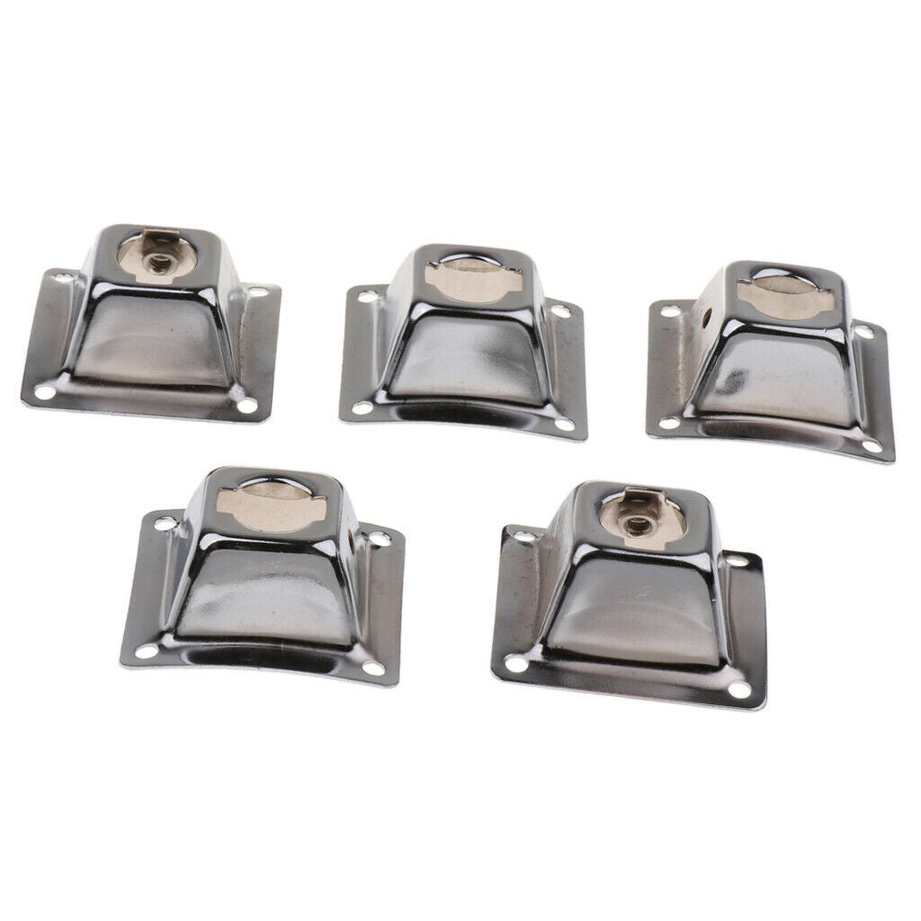 5 Pieces Drum Squre Holder Base Plate Drum Holder Mounting Plate for Drummer