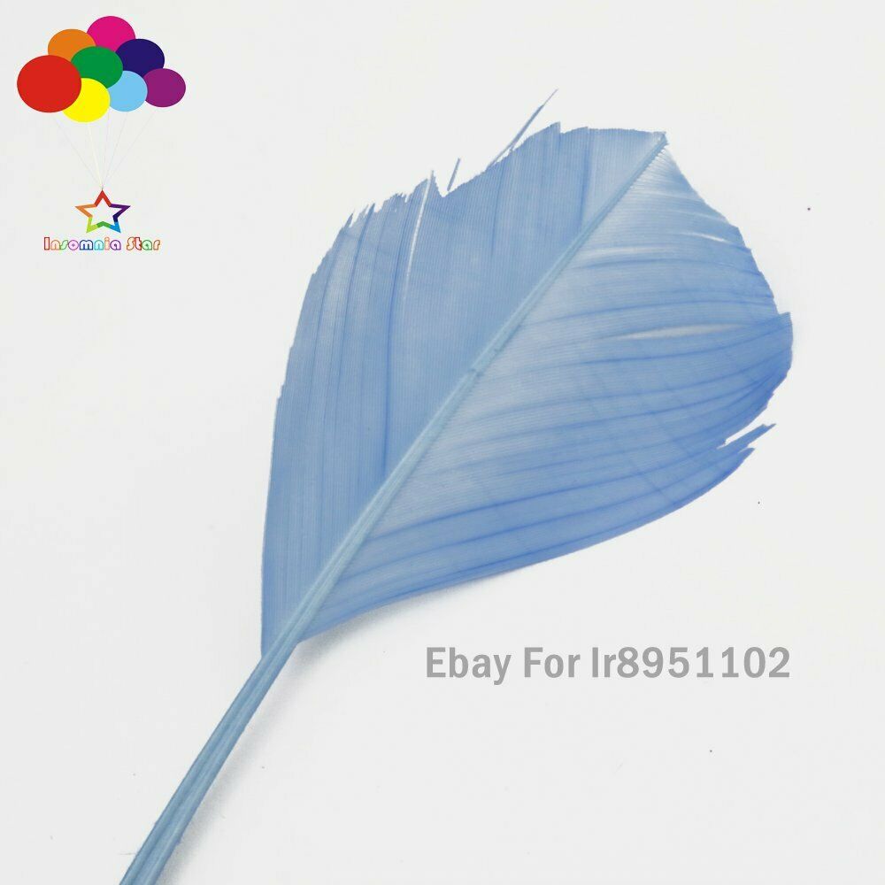 blue sky 100 pcs 28-35cm turkey wing feathers 11-14inch Plume making Carnival