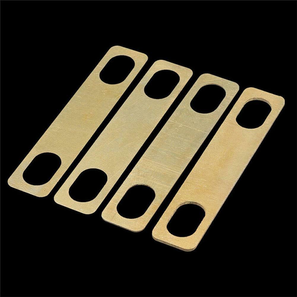 4x Replacement Heightening Gaskets Bass Brass Tool Guitars Neck Shim Connections